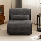 Fauteuil inclinable en velours doux, fauteuil de salon confortable avec rembourrage lombaire, idéal pour le salon, la chambre ou le bureau