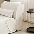 Fauteuil inclinable en velours doux, fauteuil de salon confortable avec rembourrage lombaire, idéal pour le salon, la chambre ou le bureau