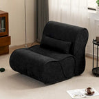 Fauteuil inclinable en velours doux, fauteuil de salon confortable avec rembourrage lombaire, idéal pour le salon, la chambre ou le bureau