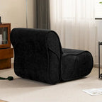 Fauteuil inclinable en velours doux, fauteuil de salon confortable avec rembourrage lombaire, idéal pour le salon, la chambre ou le bureau