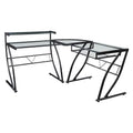 Bureau d'angle pour télétravail, jeu et montage