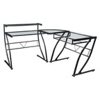 Bureau d'angle pour télétravail, jeu et montage