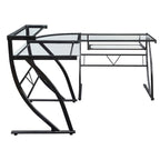 Bureau d'angle pour télétravail, jeu et montage