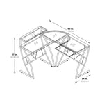 Bureau d'angle pour télétravail, jeu et montage
