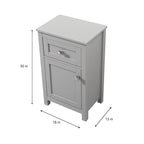 Meuble de rangement de salle de bain autoportant de 45 cm