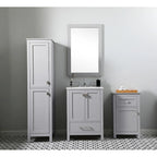 Meuble de rangement de salle de bain autoportant de 45 cm