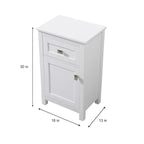 Meuble de rangement de salle de bain autoportant de 45 cm