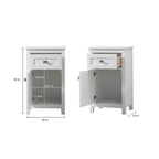 Meuble de rangement de salle de bain autoportant de 45 cm