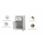 Meuble de rangement de salle de bain autoportant de 45 cm